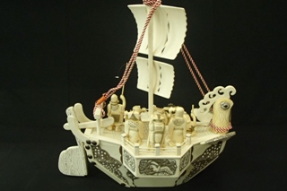 象牙製七福神宝船