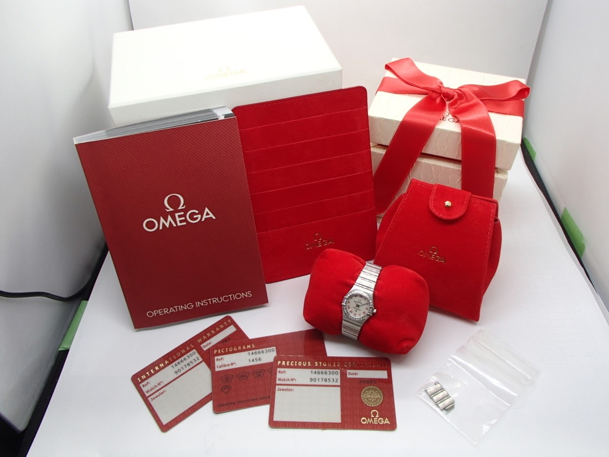OMEGA　オメガ　コンステレーション　1466.63　ダイヤベゼル　シェル文字盤付属品