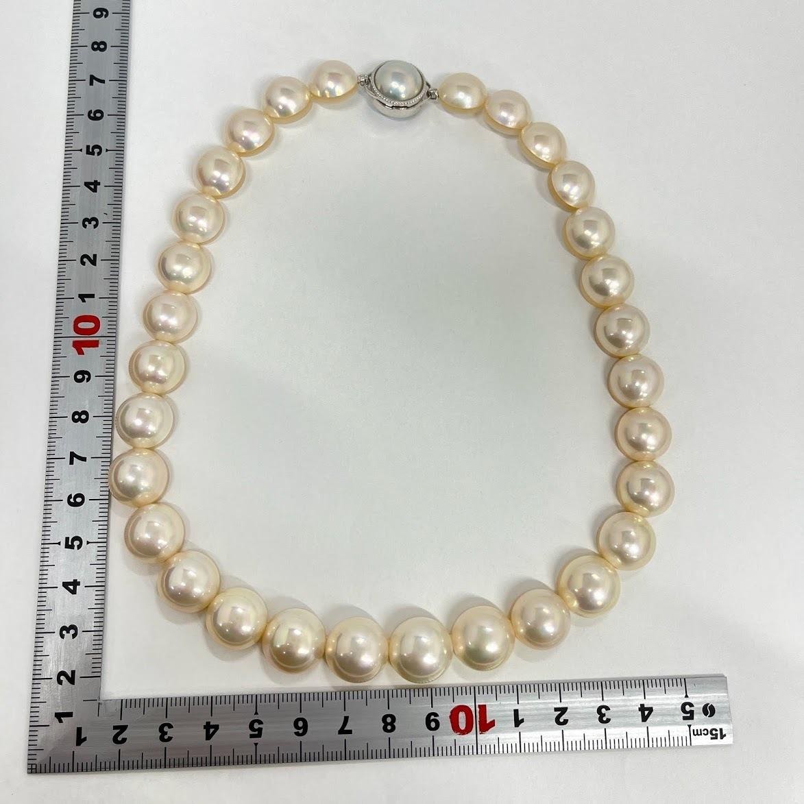 真珠　ネックレス　サイズ
