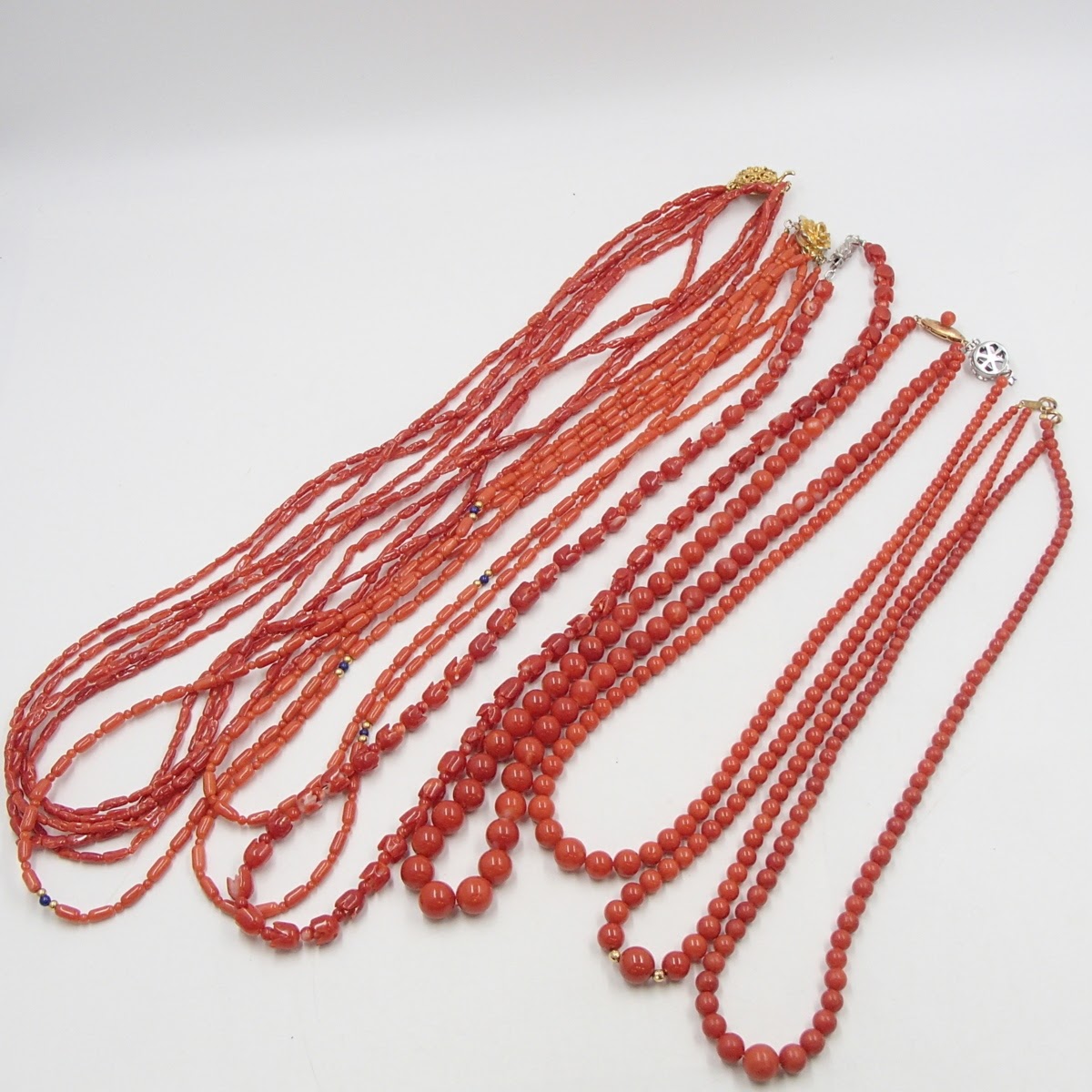 赤珊瑚　桃色珊瑚　ネックレス