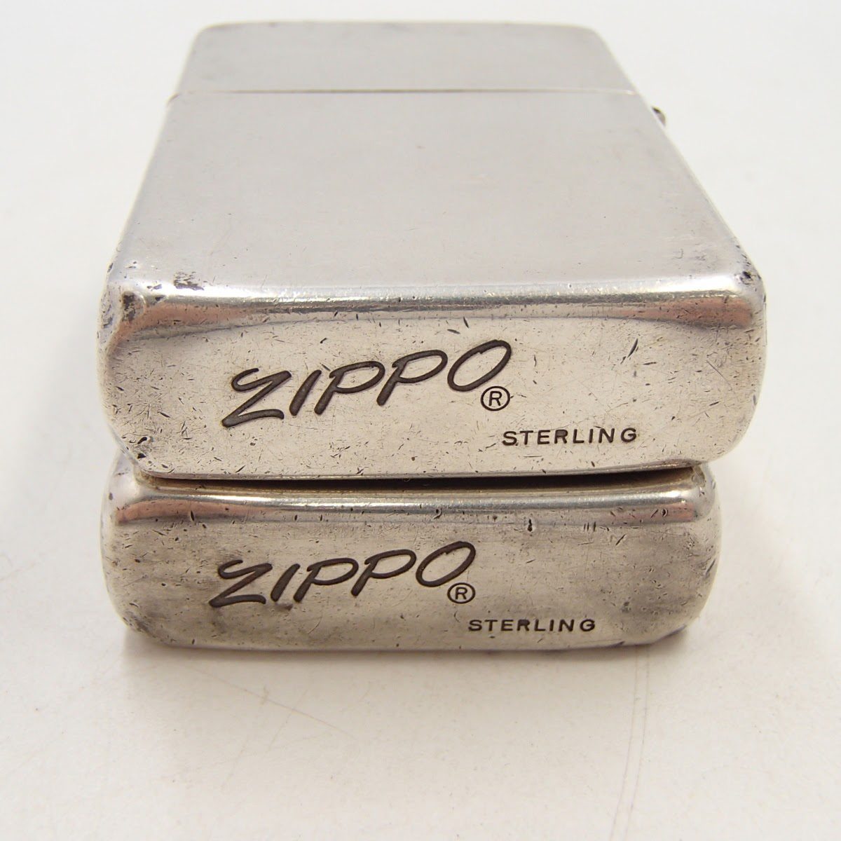 無料配達ZIPPO ジッポー　1992モデル　スターリングシルバー　イタリック書体 喫煙具・ライター