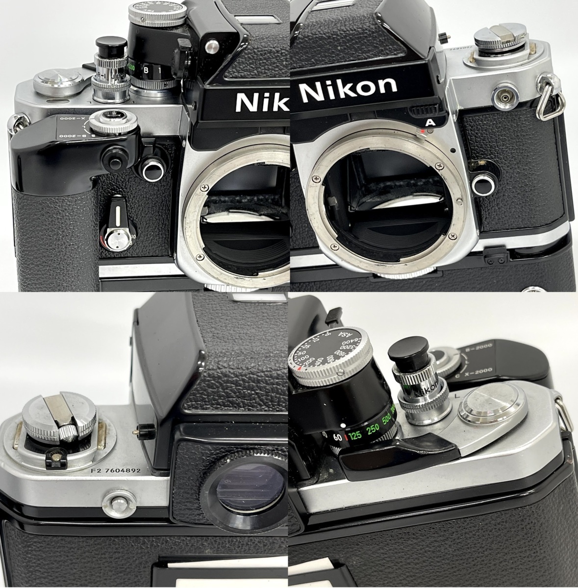 Nikon F2 シルバー760万番　NIKKOR 50mmアップ