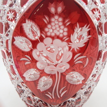 マイセン　花瓶　クリスタルグラス　フラワーベース　アップ