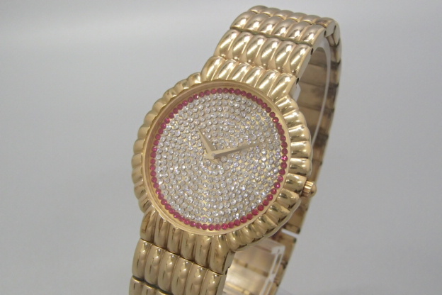 レイモンドウィル 4805-2 ラインストーン ゴールド色 クォーツ 腕時計