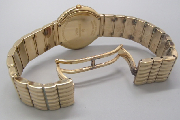 レイモンドウィル 4805-2 ラインストーン ゴールド色 クォーツ 腕時計　ベルト