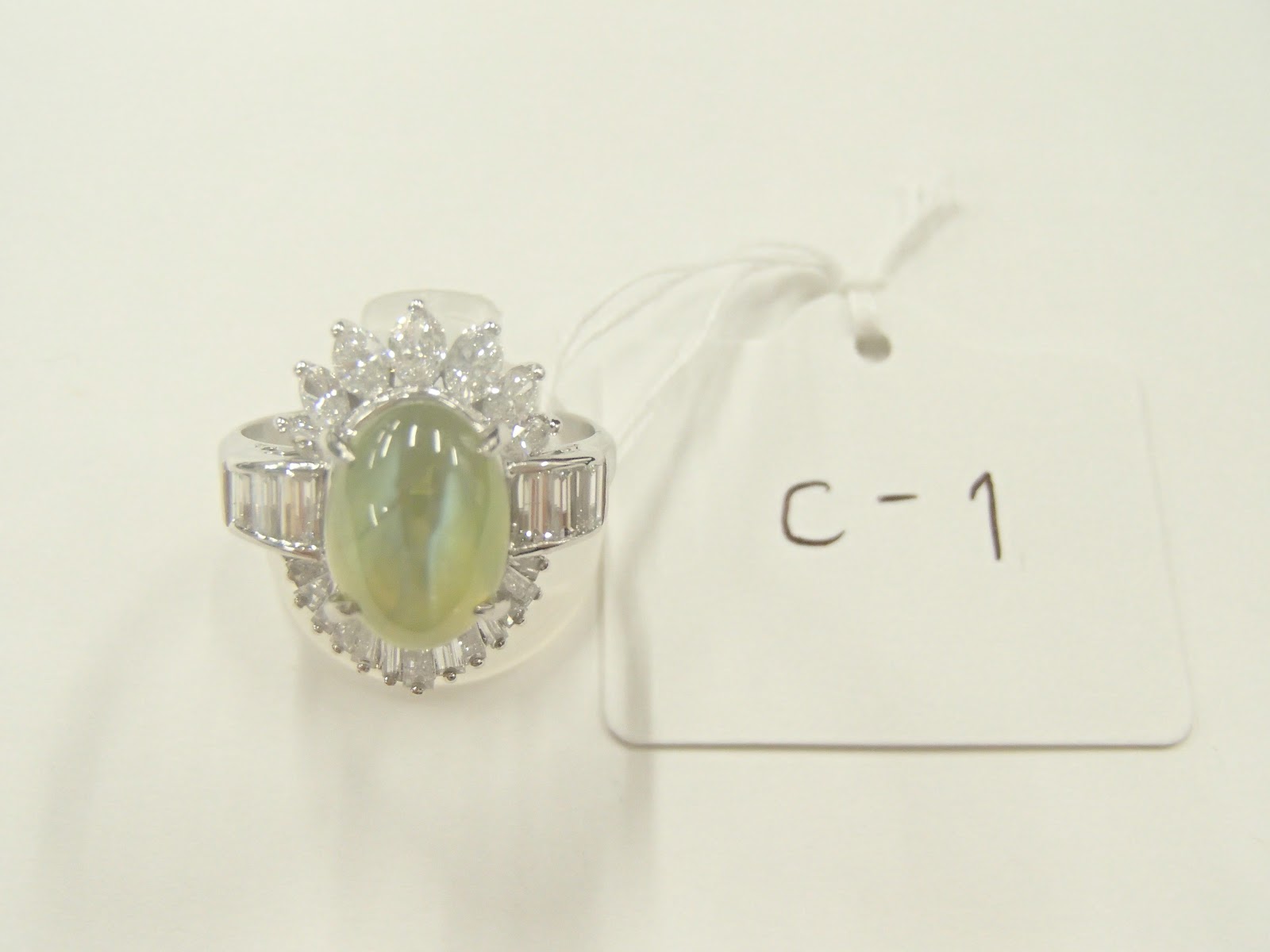 クリソベリルキャッツアイのリングを高額買取しました！ 静岡県の