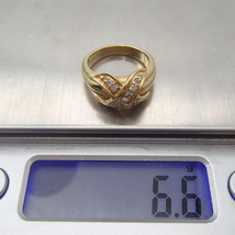 Tiffany&Co. ティファニー シグネチャーリング ダイヤ 750 K18 イエロー ゴールド 金 重量約6.6ｇ　重量