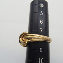 Tiffany&Co. ティファニー シグネチャーリング ダイヤ 750 K18 イエロー ゴールド 金 重量約6.6ｇ　サイズ