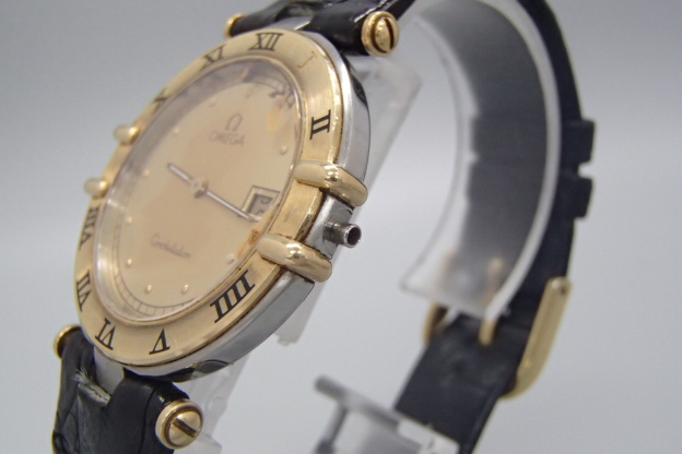オメガ コンステレーション 腕時計 Cal.1379 コンビ 196.0360 クォーツ ボーイズ時計　　リューズ