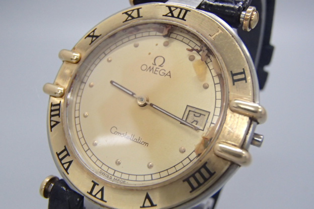 オメガ コンステレーション 腕時計 Cal.1379 コンビ 196.0360 クォーツ ボーイズ時計　　風防