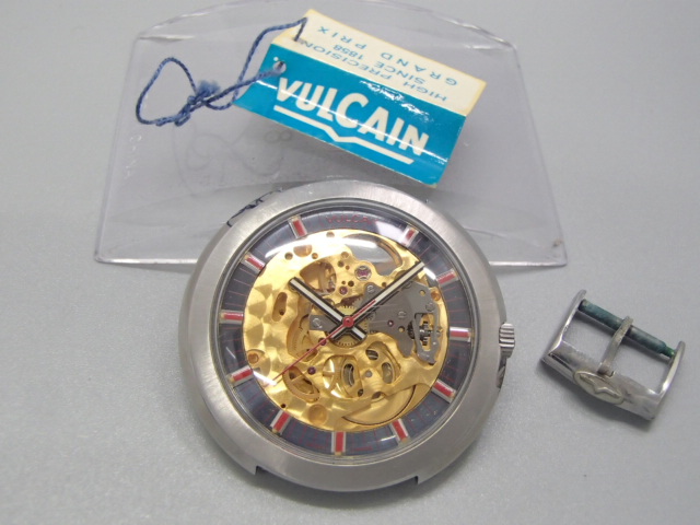ヴァルカン　腕時計　スケルトン　22石　自動巻き　ケース・尾錠のみ　MSR　メンズ時計　