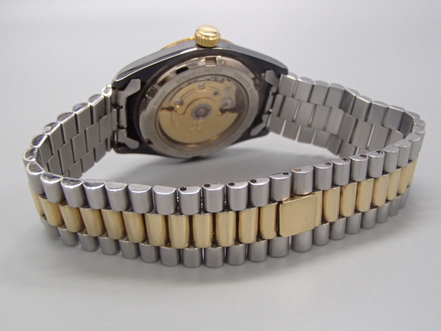 PIERRE GILSON　メンズ腕時計　K18ベゼル　自動巻き　デイト　ベルト