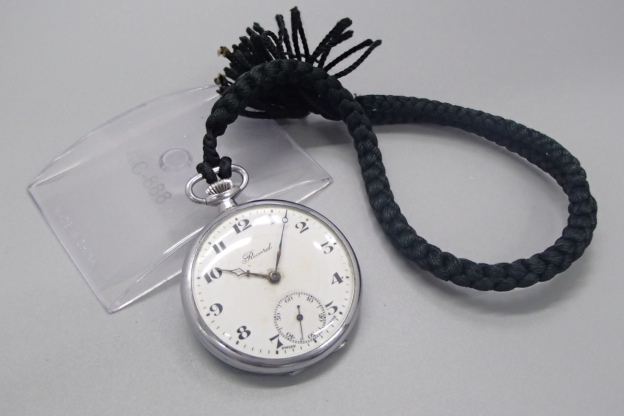 レコード社製　スモールセコンド　アンティーク手巻き懐中時計