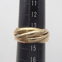 Cartier カルティエ トリニティリング 5連  指輪  K18素材　約9ｇ　サイズ