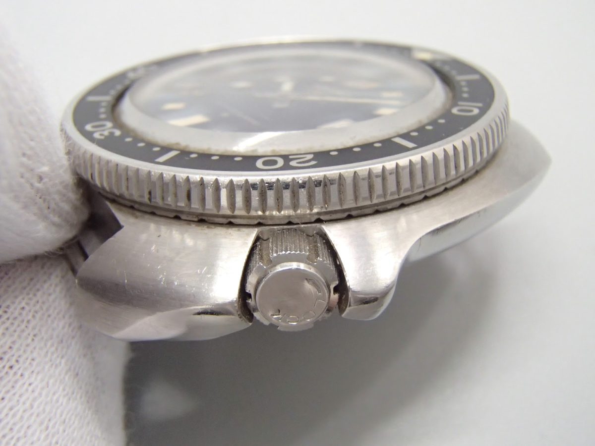 セイコー 腕時計 セカンドダイバー デイト 150m防水 6105-8110 自動巻き 　リューズ