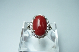 最安価格1万台 買うなら生きた宝石赤珊瑚の指輪 - 買取のラフテル