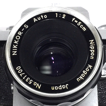 Nikon F アイレベル NIKKOR-S Auto 12 5cm 50mm 一眼レフ フィルムカメラ ニコン