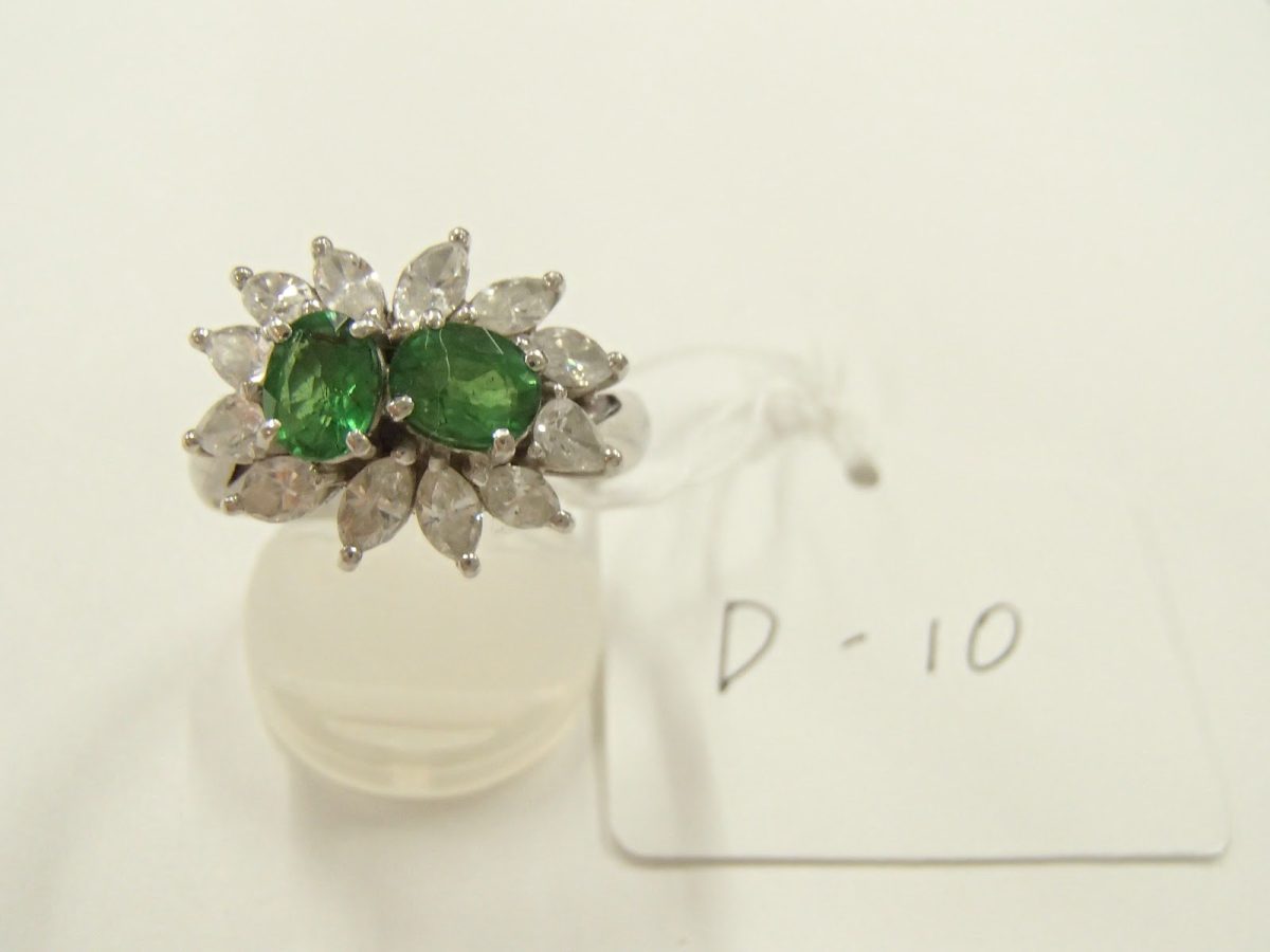 Pt900　ガーネット　12ｇ　1.52ct D1.382ct