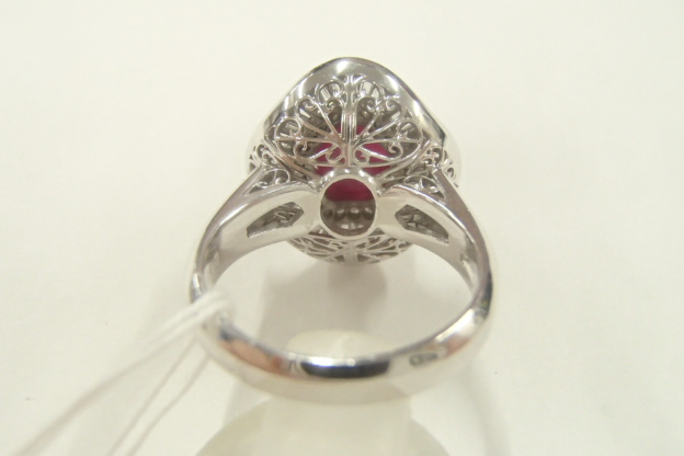 Pt900 ルビー 12.5g 5.48ct 1.39ct 