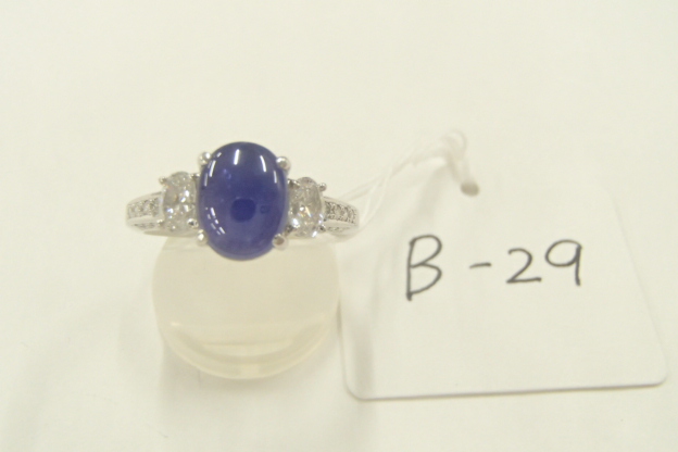 Pt900　サファイア　4.92ct　0.65ct　6.0g