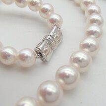 MIKIMOTO ミキモト パール ネックレス イヤリングK18 約39.8g 4.0g 丸玉8.7㎜ 約8.4㎜