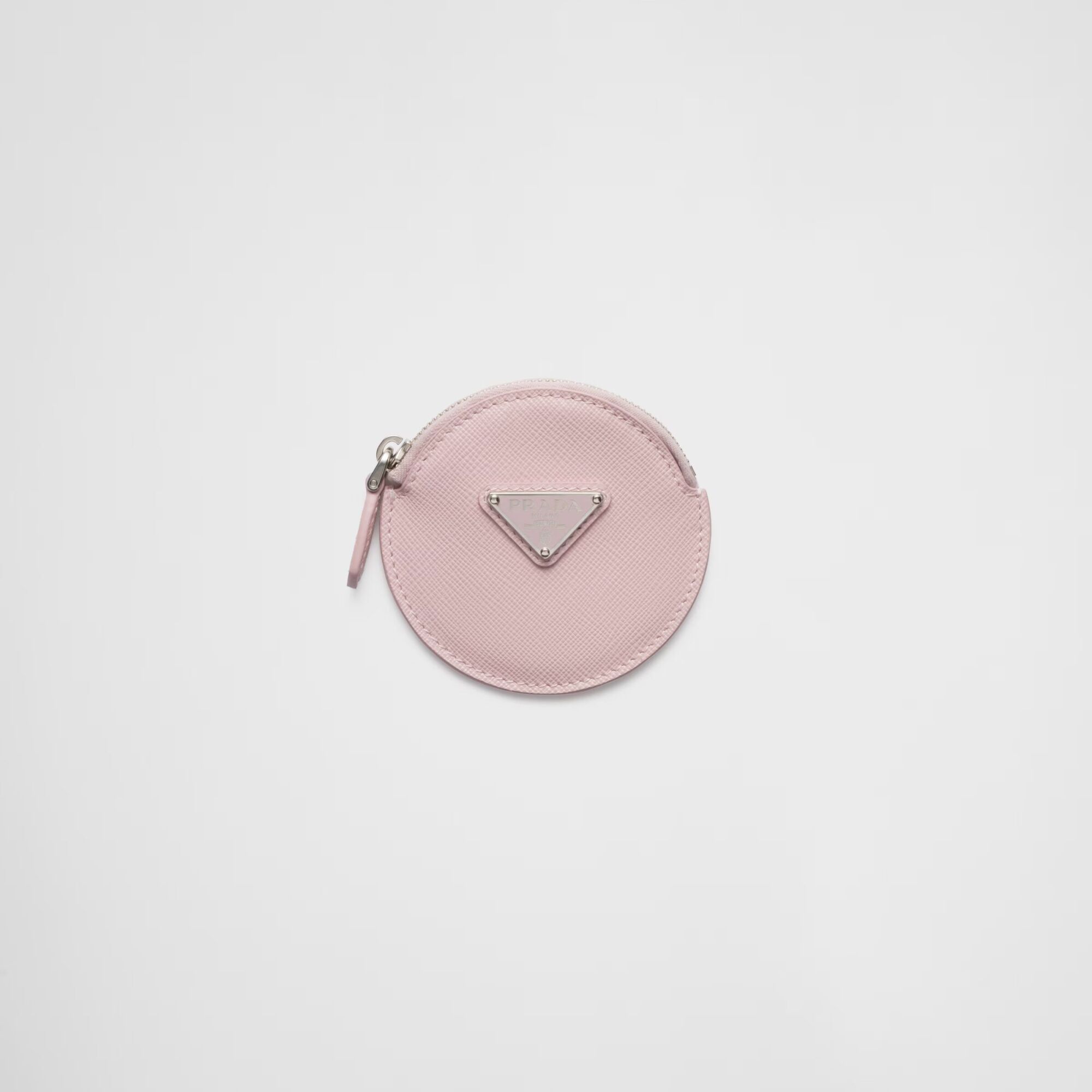 プラダ サフィアーノトライアングル コインケース  素材:レザー 色:ピンク