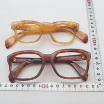 眼鏡 鼈甲 べっ甲 K18 750 約38.1g 約34.1g  アクセサリー メガネ 2点　