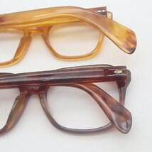 眼鏡 鼈甲 べっ甲 K18 750 約38.1g 約34.1g  アクセサリー メガネ 2点　