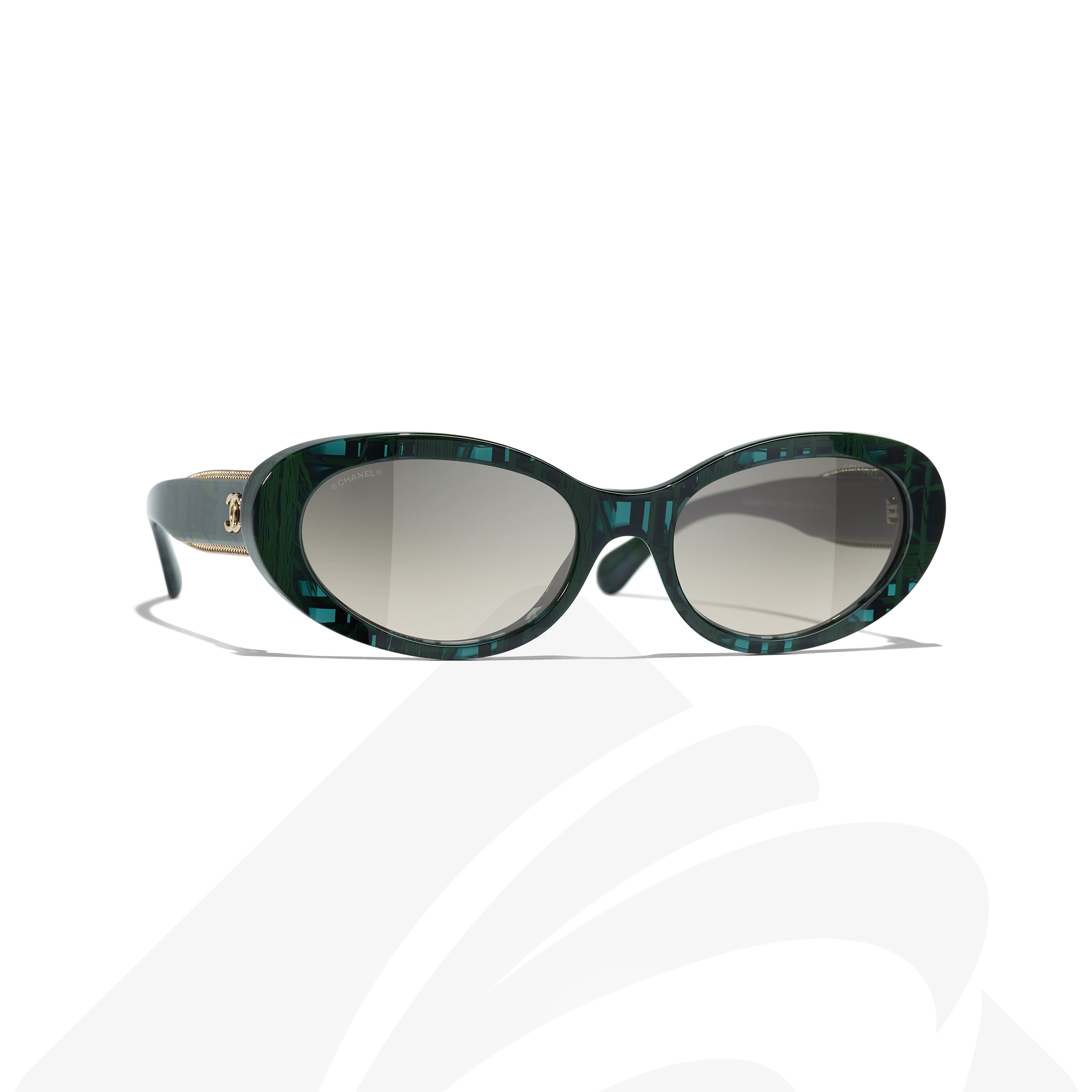 シャネル オーバル シェイプ アイウェア  素材:グリーン/ブラック/ブルー/ブラウン/トータス/レッド 色:アセテート