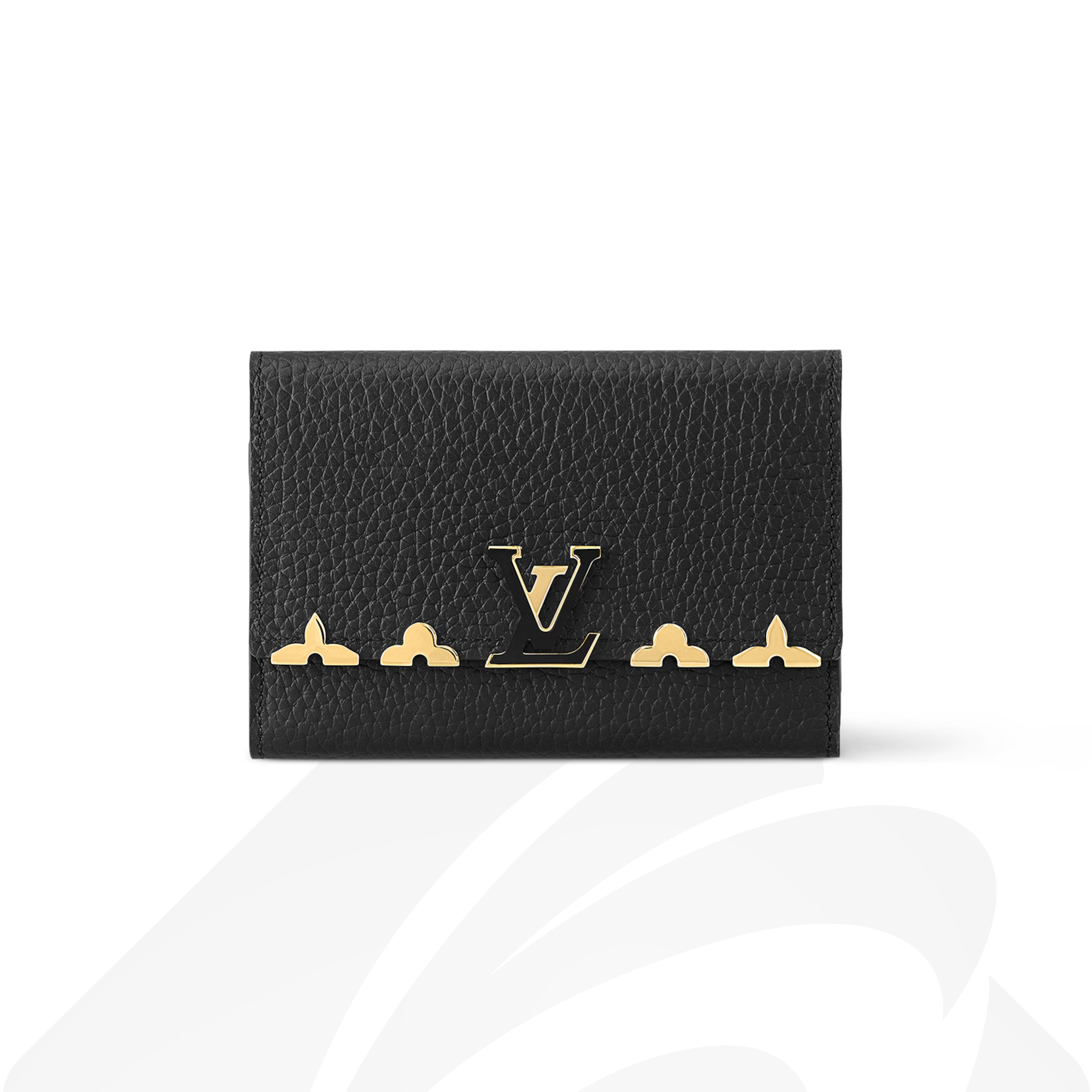 ルイ・ヴィトン ポルトフォイユ・カプシーヌ コンパクト 素材:トリヨンレザー 色:ノワール