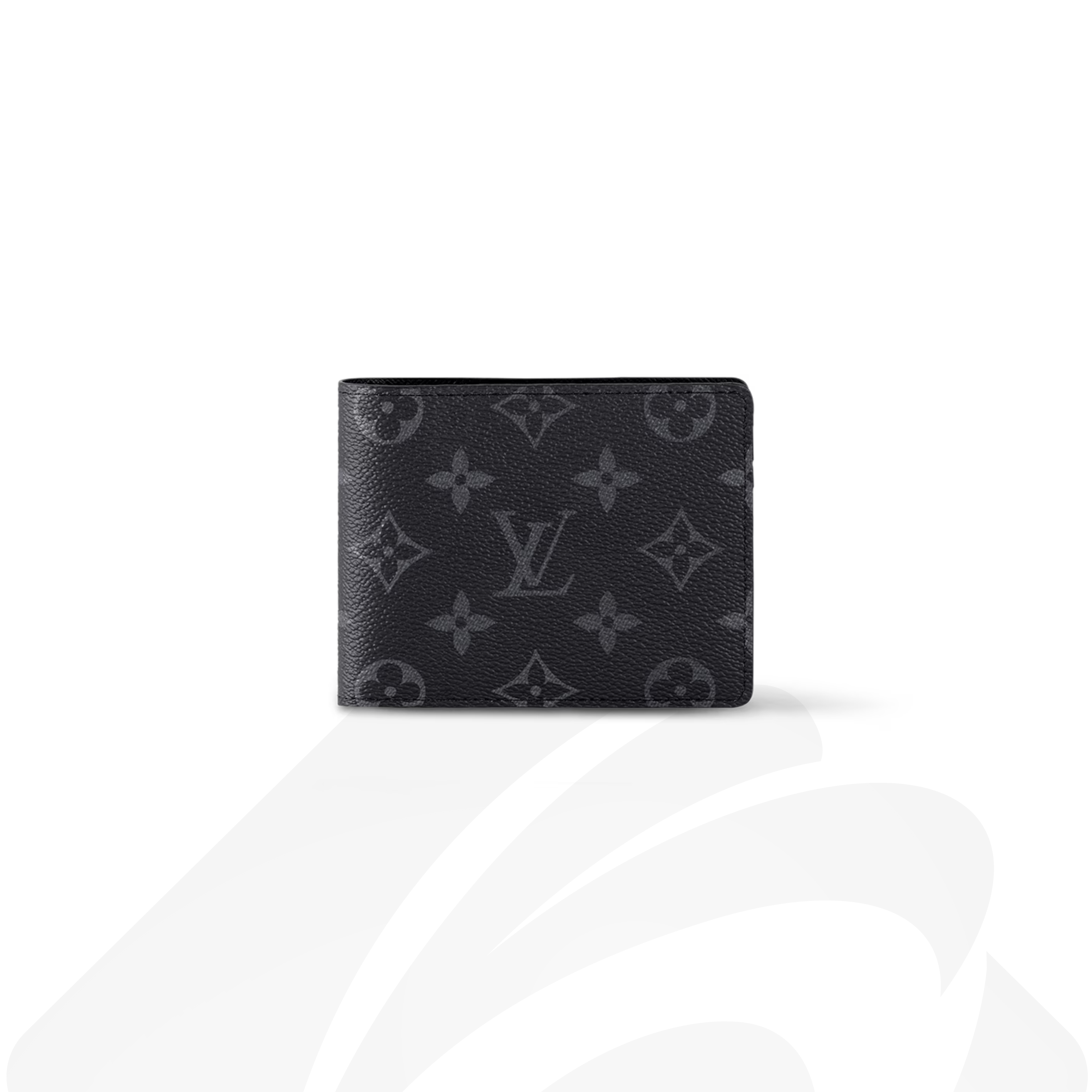 ルイ・ヴィトン ポルトフォイユ・ミュルティプル 素材:モノグラム・エクリプス 色:ブラック×グレー