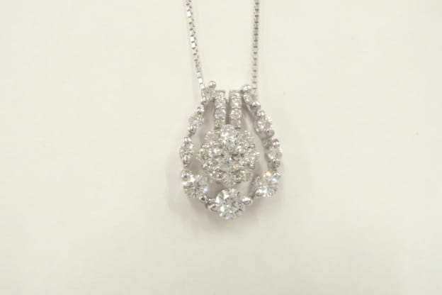 K18wg ダイヤ5.0g 0.50ct0.37ct0.20ct