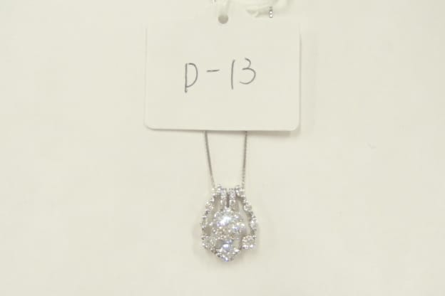 K18wg ダイヤ5.0g 0.50ct0.37ct0.20ct