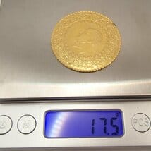 Turkey 250Kurush Gold 2011 Kemal Ataturkトルコ 大型金貨 250クルシュ 発行年2011年 K22 約17.5ｇ