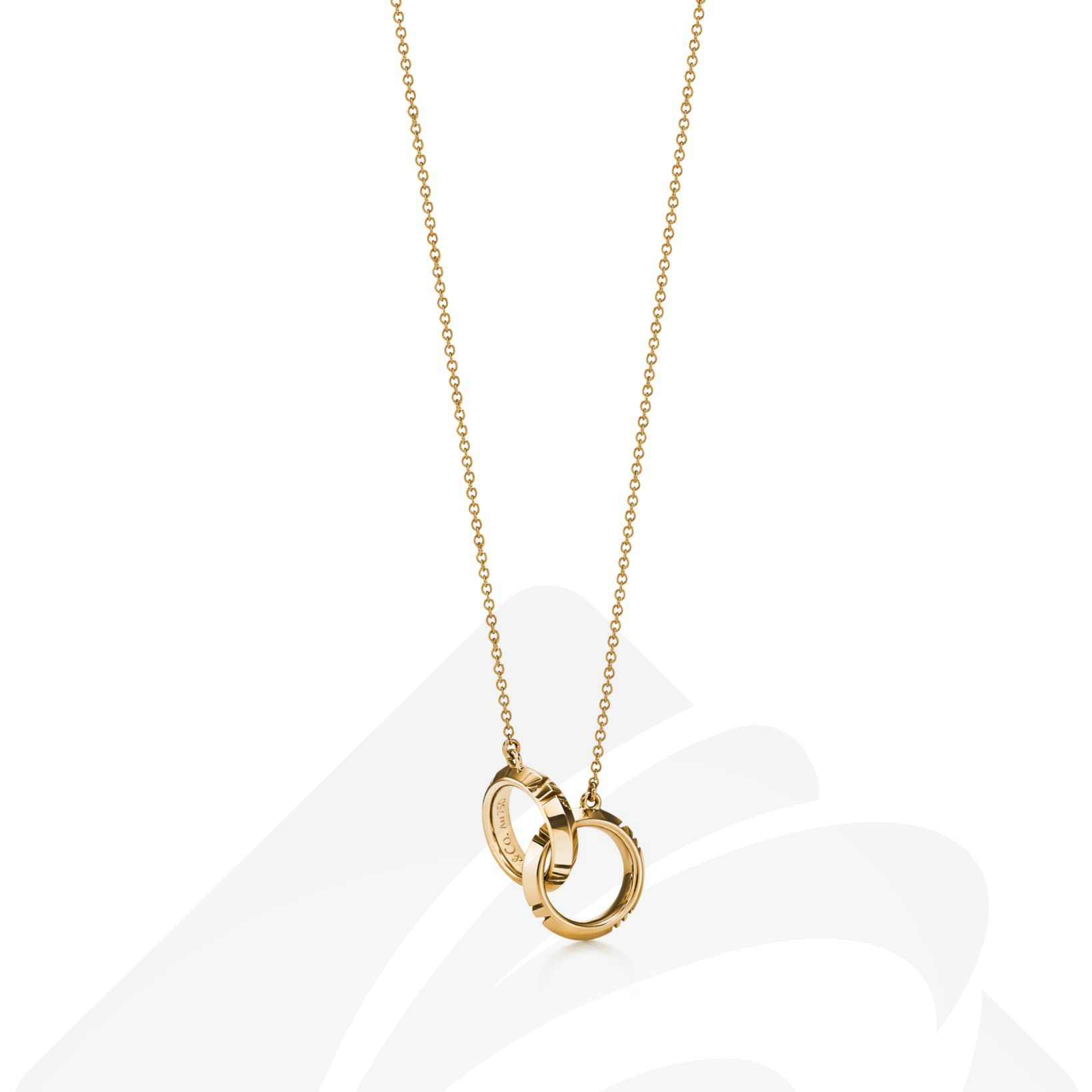 ティファニー X クローズド インターロッキング ペンダント  素材:18K イエローゴールド 色:--