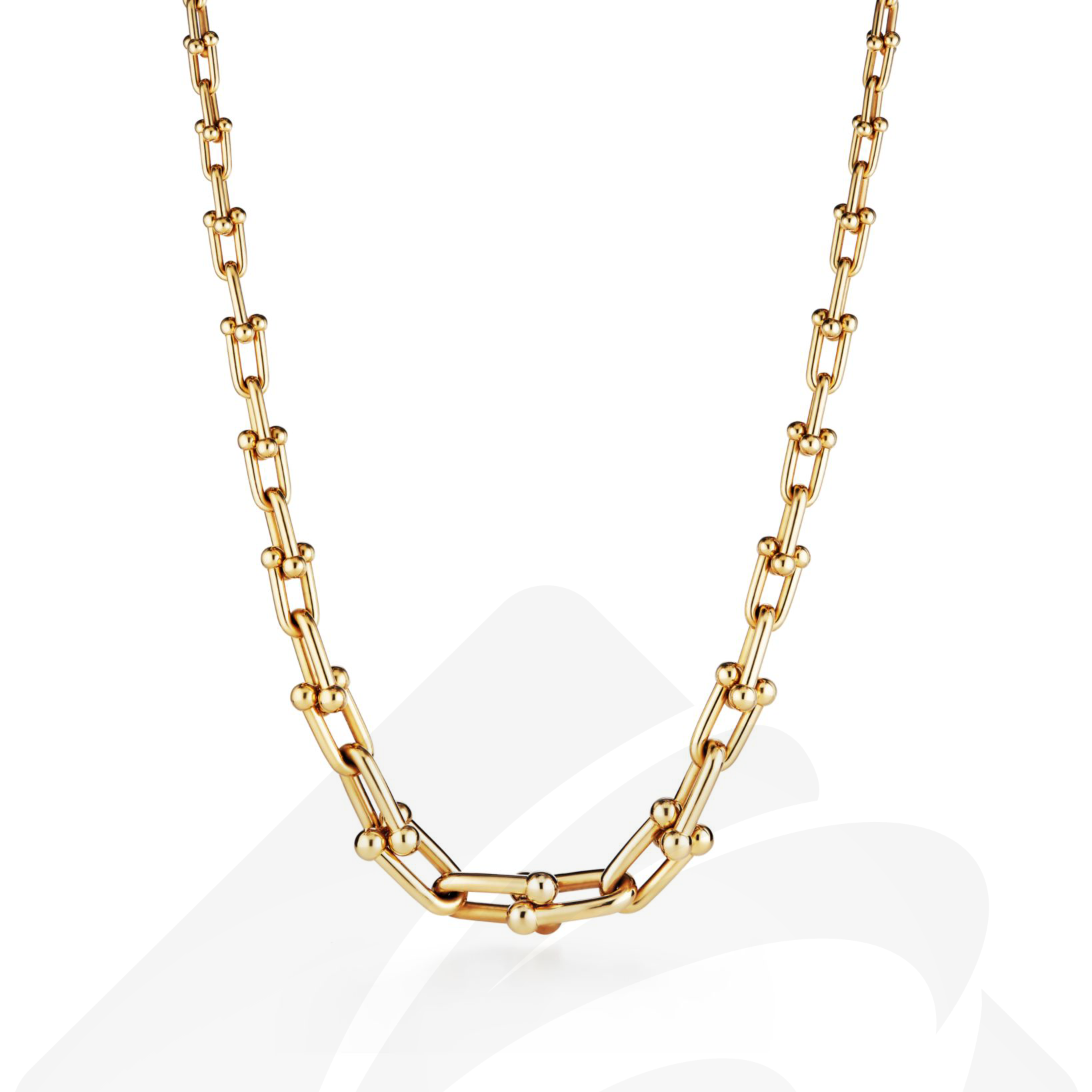 ティファニー グラジュエイテッド リンク ネックレス  素材:18K ゴールド 色:--