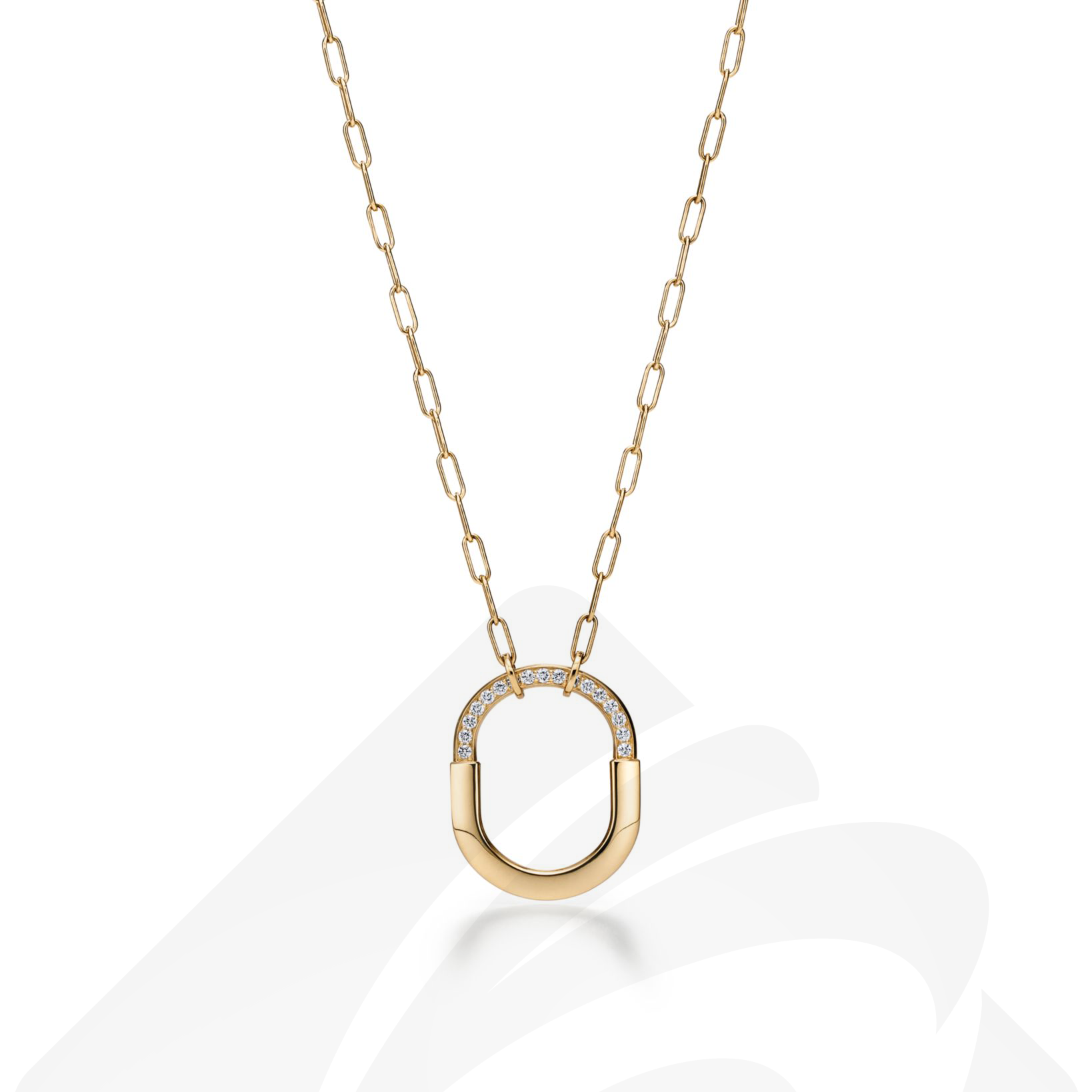 ティファニー ペンダント  素材:18K イエローゴールドにラウンド ブリリアント ダイヤモンドをセッティング 色:--