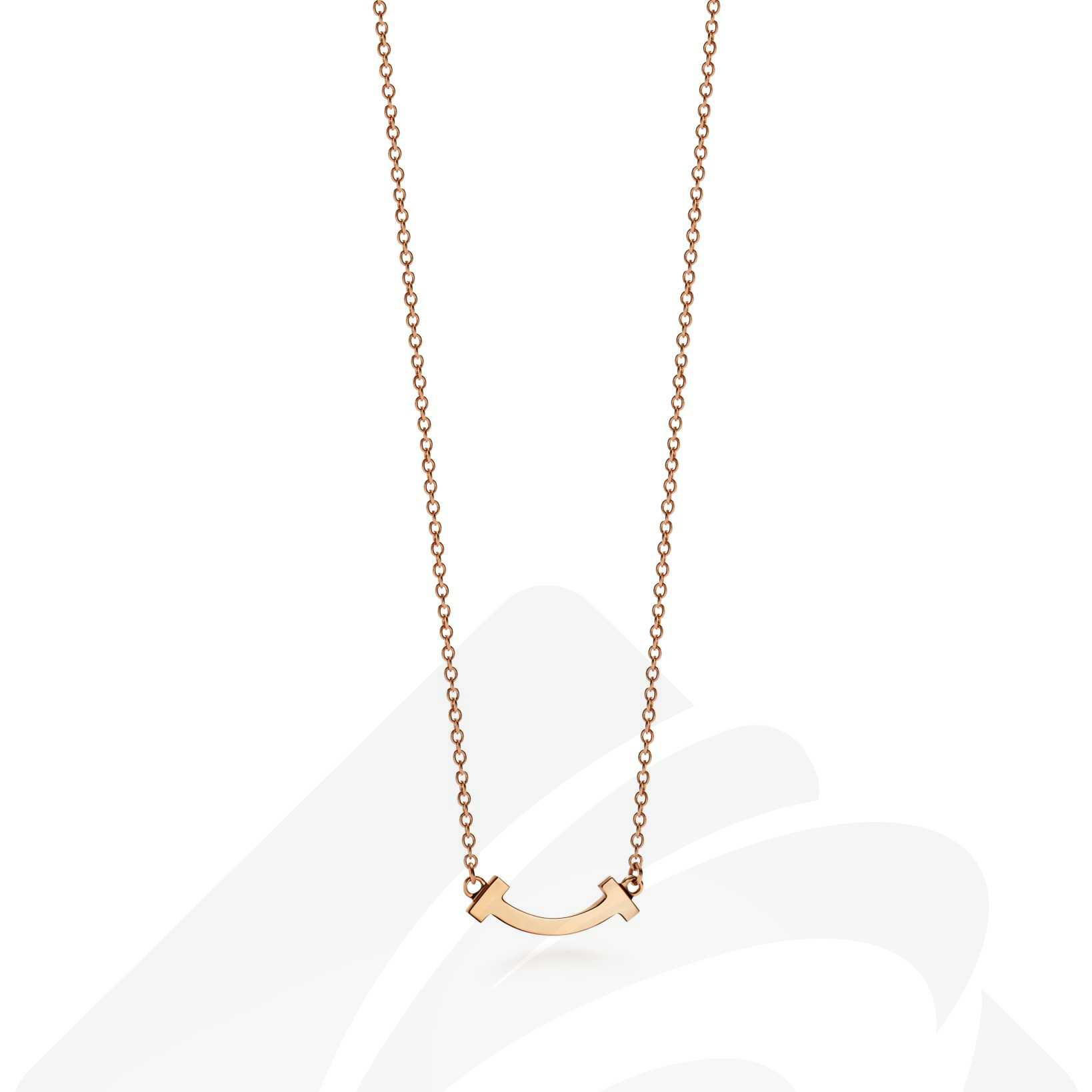 ティファニー スマイル ペンダント（ミニ）  素材:18K ローズゴールド 色:--