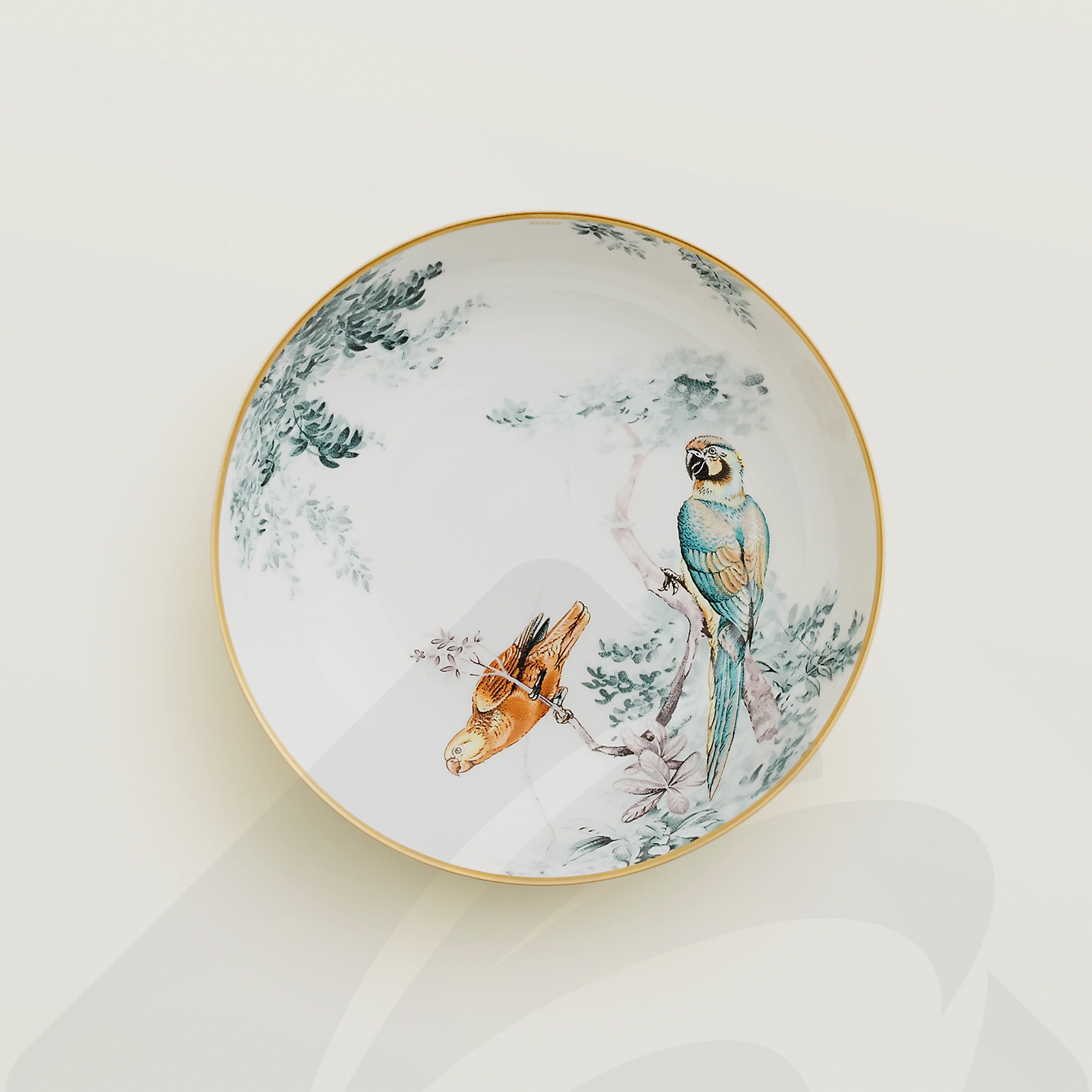 エルメス シリアルプレート 〈赤道直下のスケッチ〉 素材:ポーセリン 色: