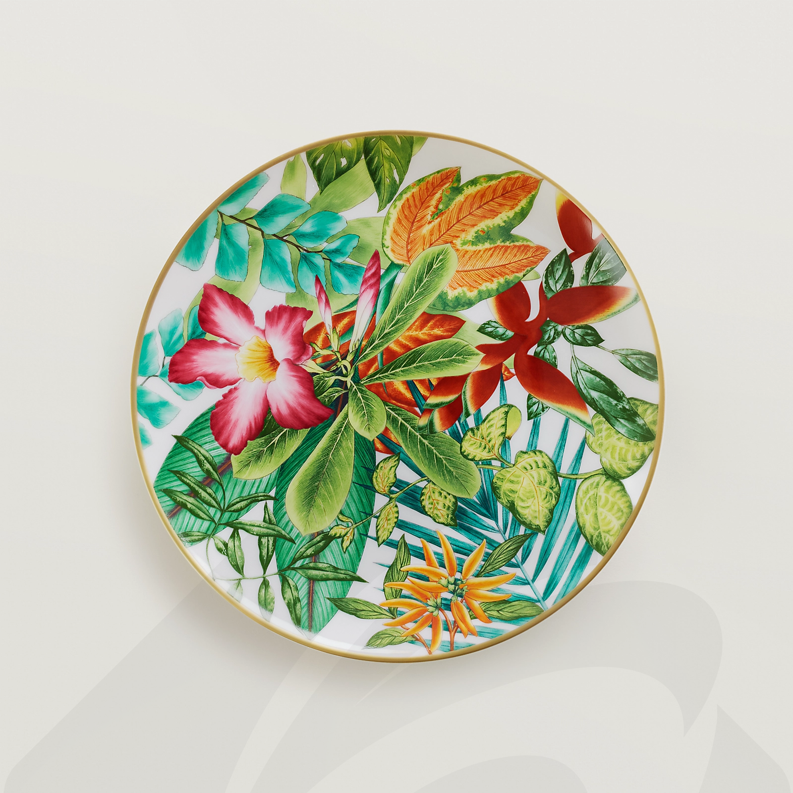 エルメス デザートプレート No1 〈パシフォリア〉 素材:ポーセリン 色: