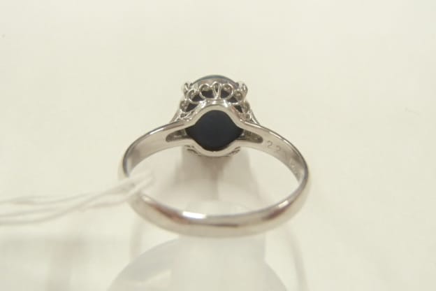 Pt900 ブラックオパール 3.8g 2.23ct