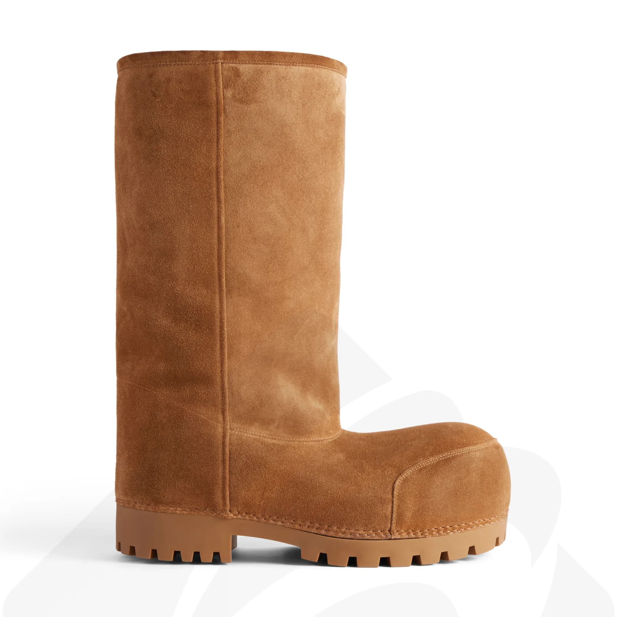 バレンシアガ ALASKA FUR ハイブーツ 素材:カーフスキン 色:ブラウン