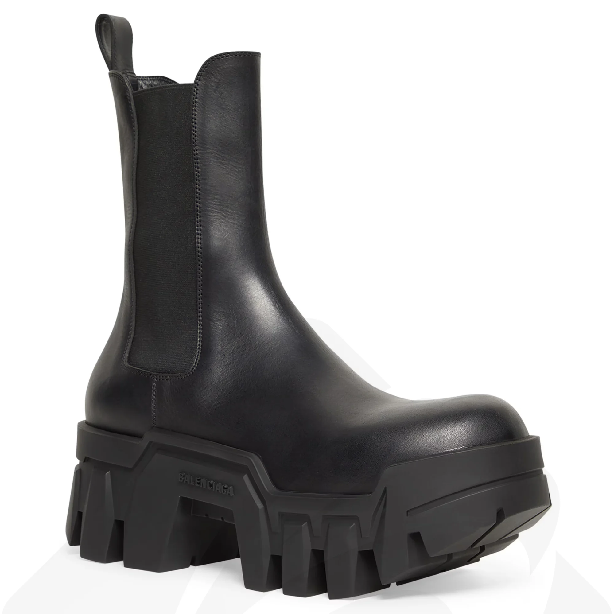 バレンシアガ BULLDOZER チェルシーブーツ 素材:カーフスキン 色:ブラック