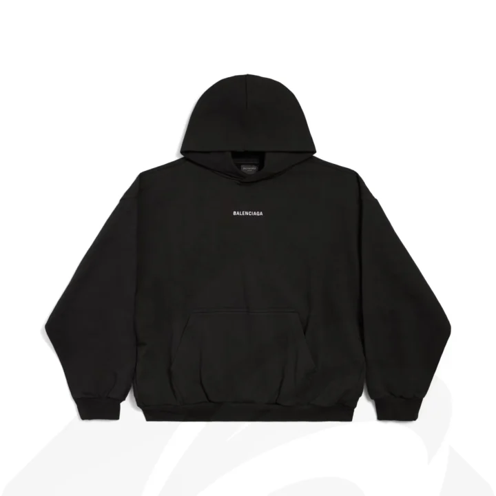 バレンシアガ NEW BALENCIAGA BACK HOODIE  素材:コットン100％ 色:ブラック