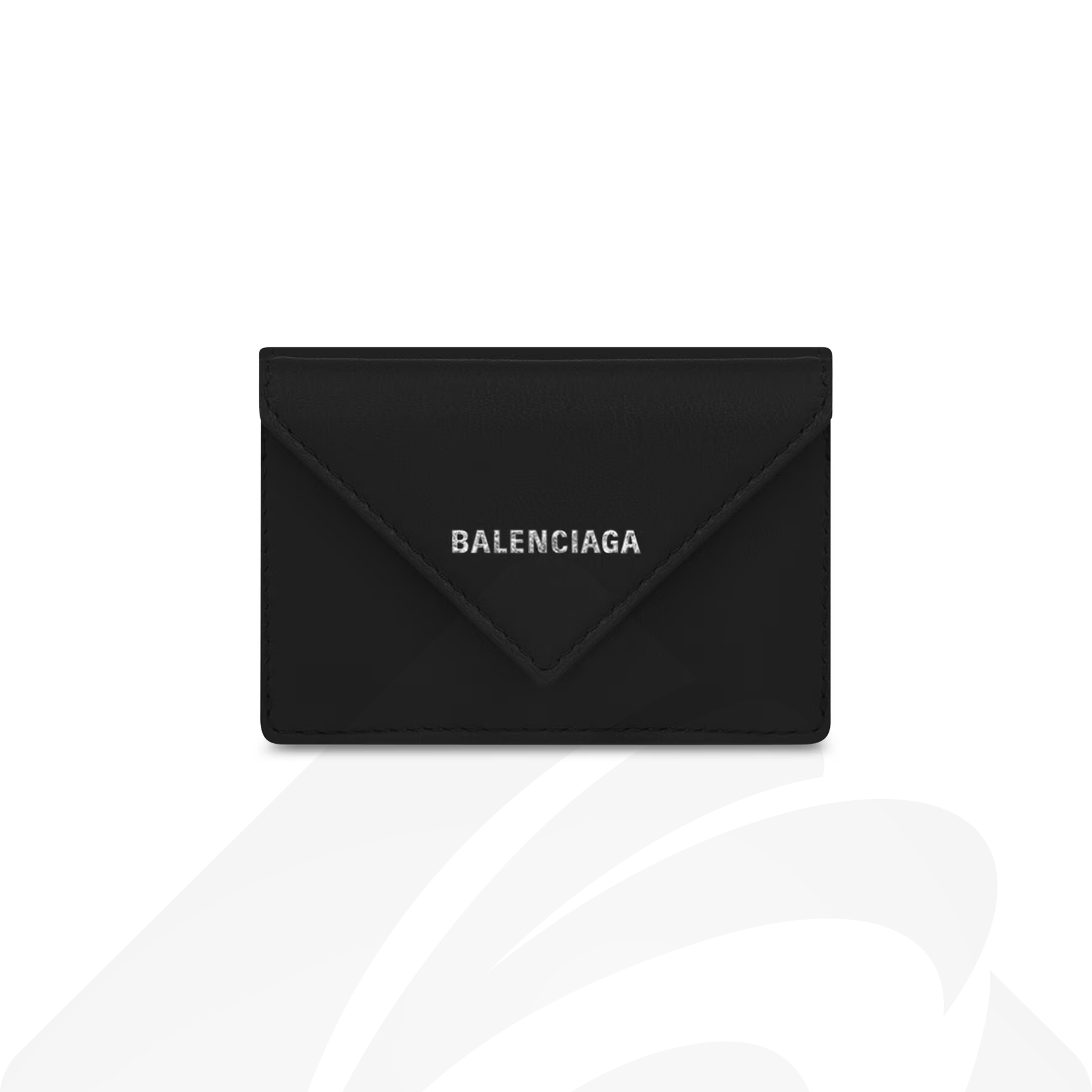 バレンシアガ PAPIER ミニウォレット  素材:カーフスキンレザー 色:ブラック