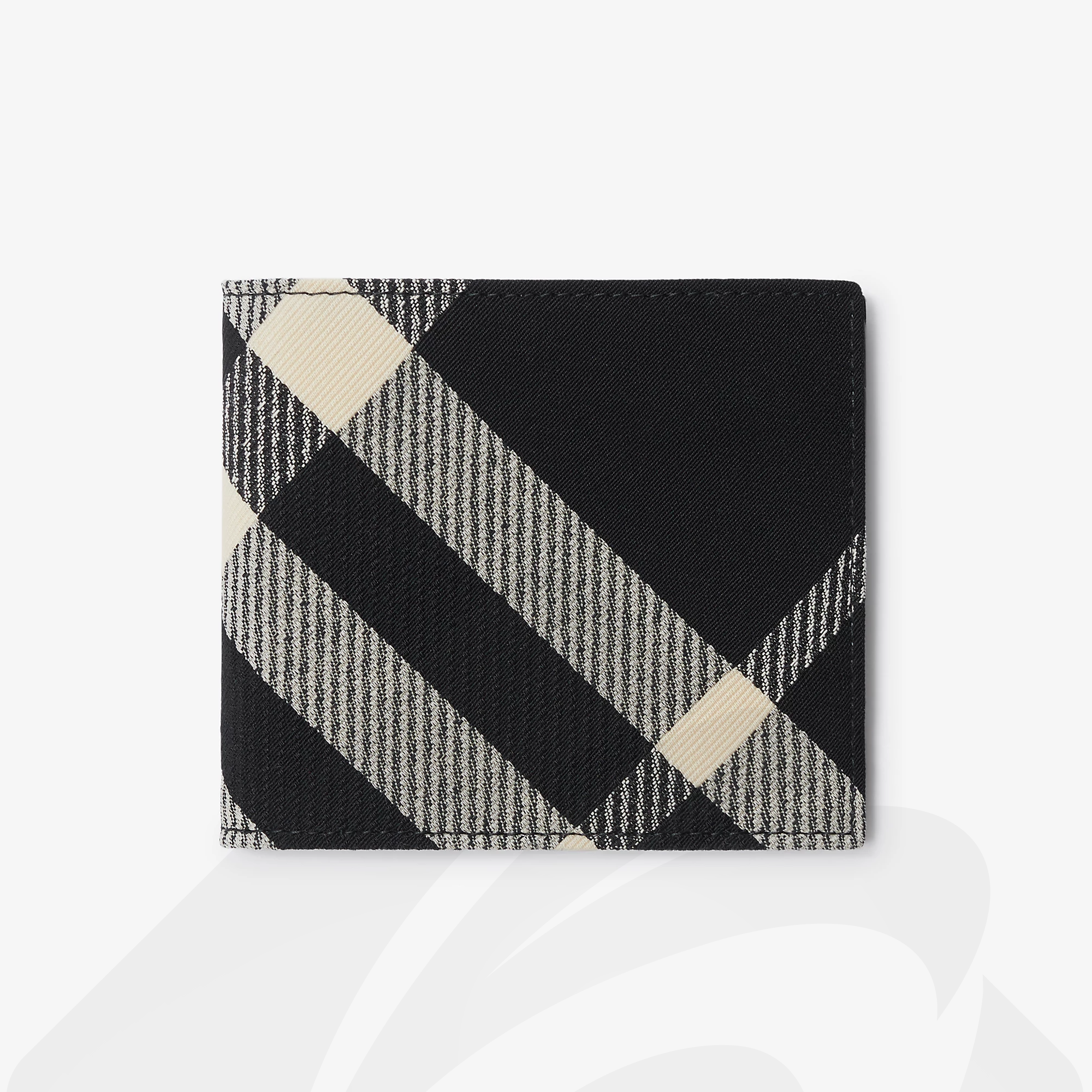 バーバリー チェック バイフォールドウォレット 素材: 色:ブラック/キャラコ