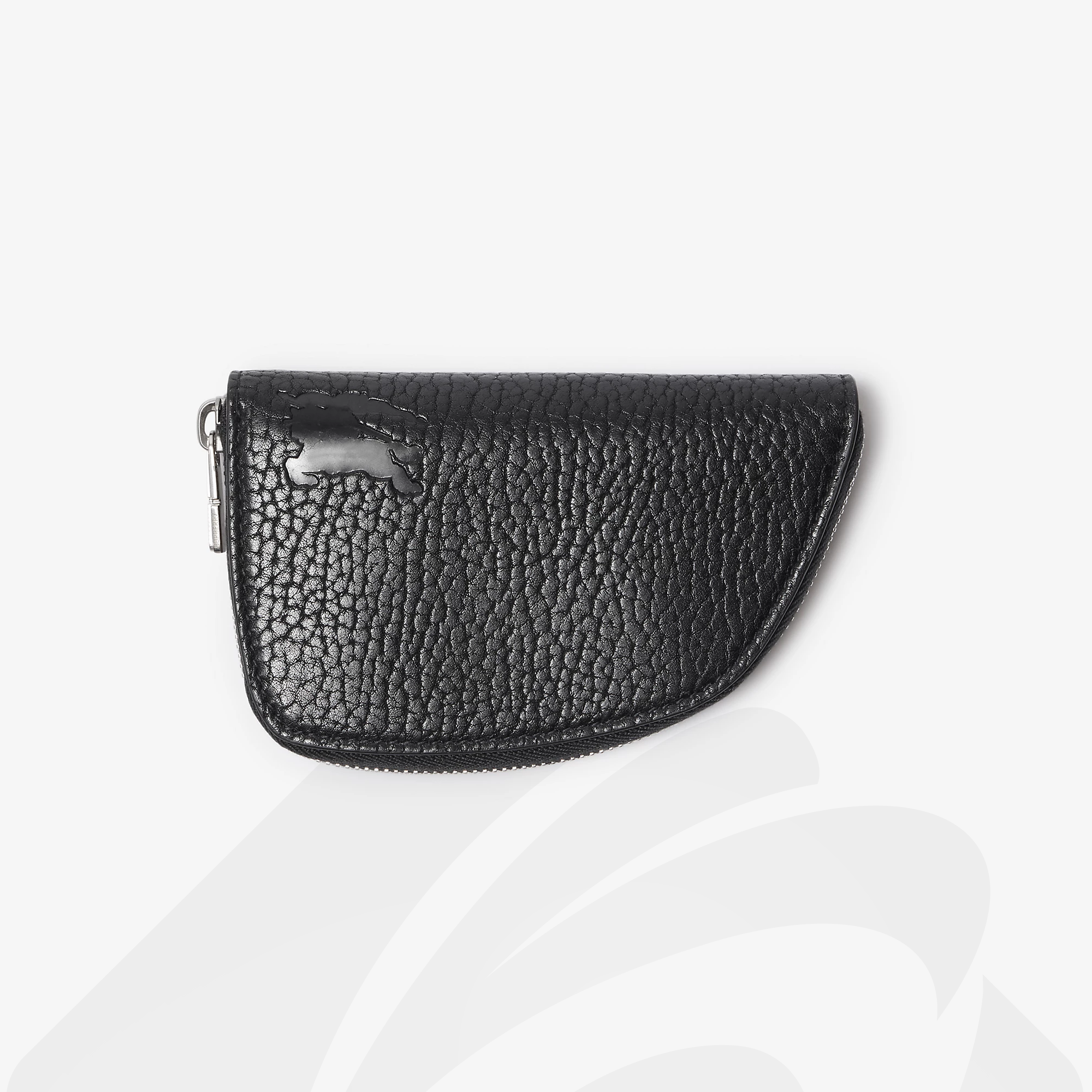 バーバリー スモール シールド ジップウォレット 素材: 色:ブラック