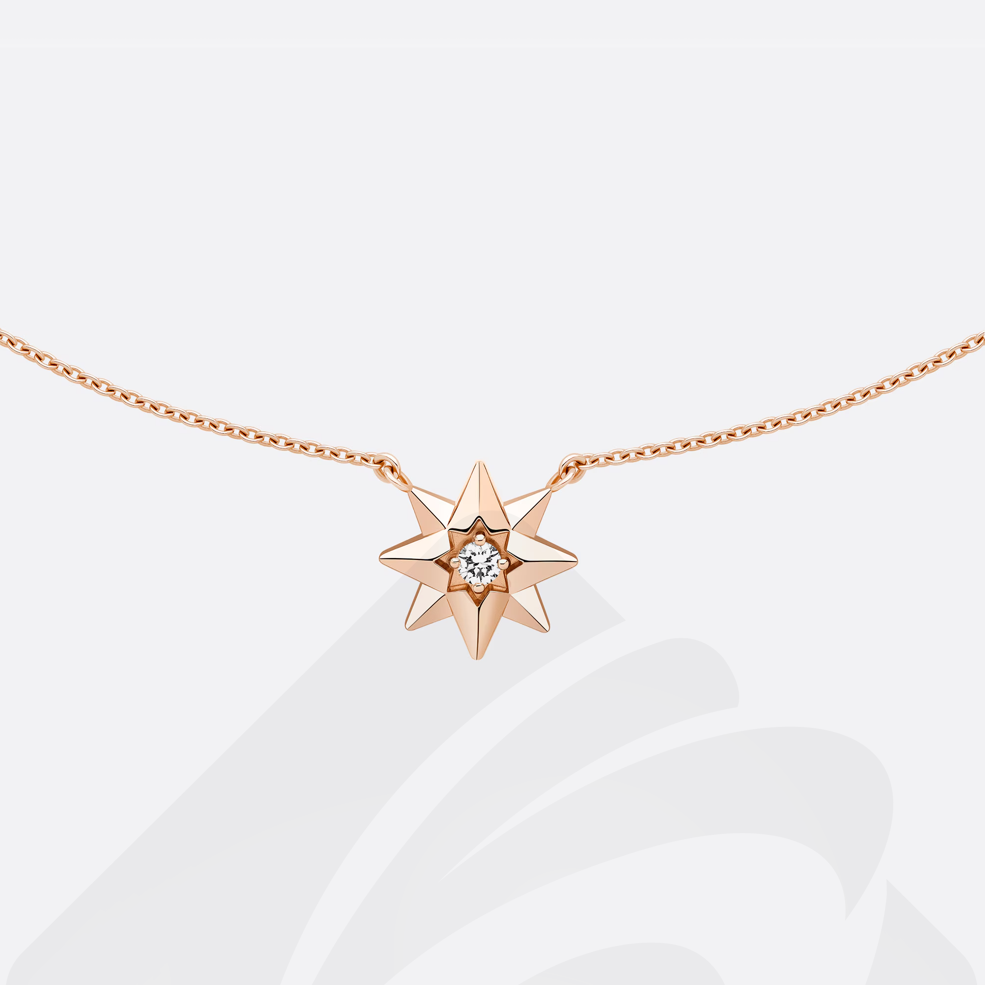 クリスチャン・ディオール Étoile des Vents ネックレス  素材:ピンクゴールド & ダイヤモンド 色:ピンクゴールド