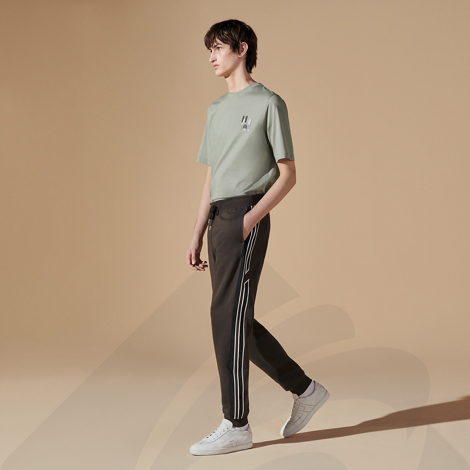 エルメス ジョギング 《ランH》  素材:綿 100% 色:レグリス