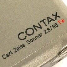 CONTAX T2 2.838 T コンパクトフィルムカメラ 通電確認済み コンタックス